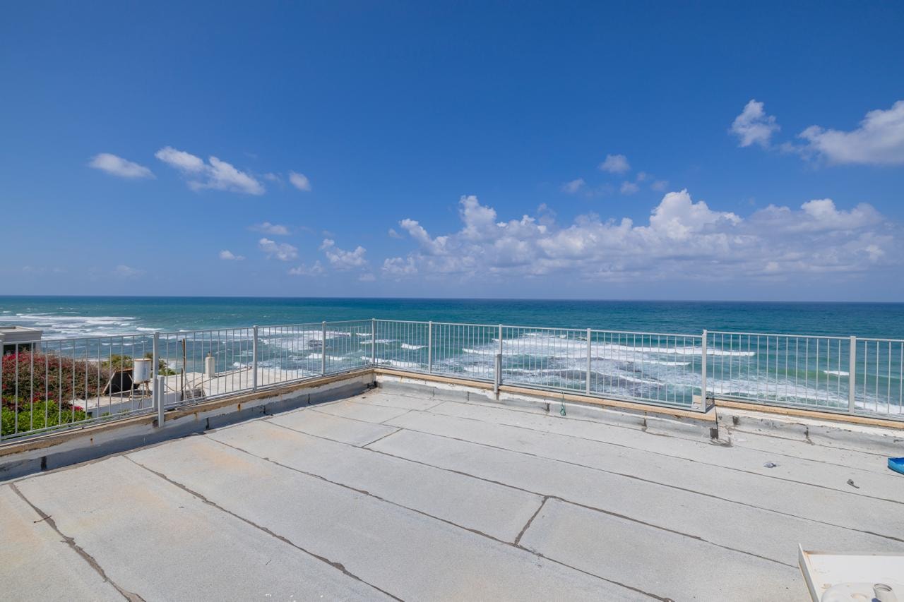 Rooftop terrace with 180° unobstructed Mediterranean sea view